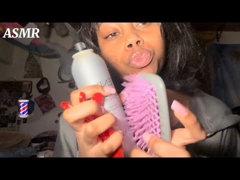 ASMR| Braiding Your Long Hair (ASMR ROLEPLAY)💈✨ 
