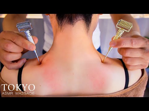 ASMR 肩こりを癒すツボマッサージで寝落ちしちゃう Massage therapy using acupuncture points