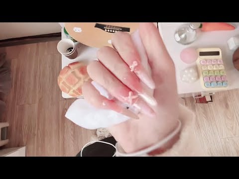Soothing Nail Tapping on Adorable Items | Perfect for Deep Sleep