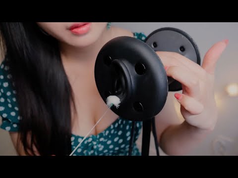 ASMR Earflap cleaning, Brushing , massage whispering !!👂