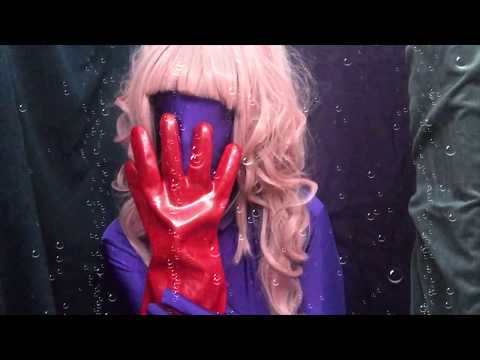 ZENTAI ⭐🙏 With Long Rubber Gloves 🐟🌊 Deep Sea Creature 👀❤  [[ASMR]]