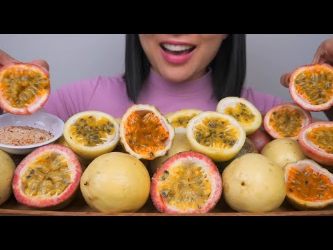 PASSION FRUITS (ASMR EATING SOUNDS) LIGHT WHISPERS | SAS-ASMR