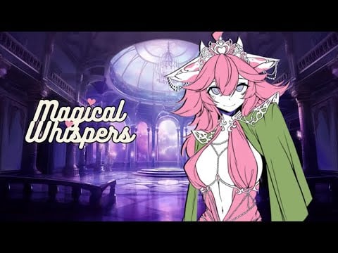 [3DIO ASMR] Magical Whispers (Layered Unintelligible Whispers and Breathing)  (VTuber)