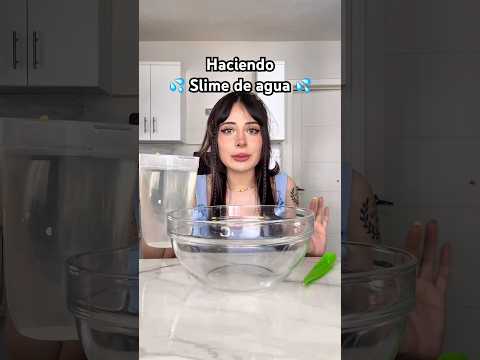 Tutorial slime de agua! #slime #asmr #tutorial