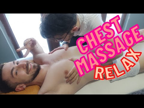 CHEST MASSAGE  MASSAGE RELAXING MASSAGE SLEEP MASSAGE #relax #breast #chest #asmr