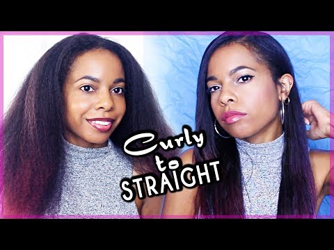 MY BEST HAIR STRAIGHTENING VIDEO SO FAR!⎜HOW I STRAIGHTEN MY HAIR⎜NO FRIZZY ENDS⎜Daseana ♥