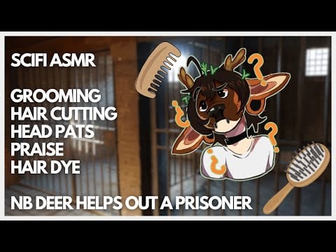 [Furry ASMR] Brushing, Combing, Gloves, Hair Cutting | "Let's Get You Up To Code!"
