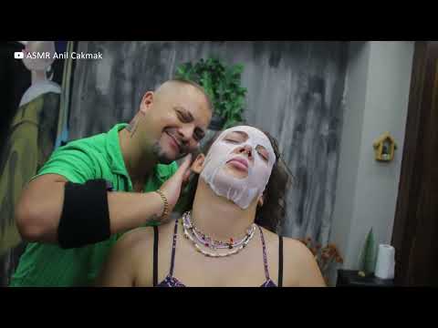 ASMR Female Massage Session In Real Barber Shop | Asmr Sleep Massage