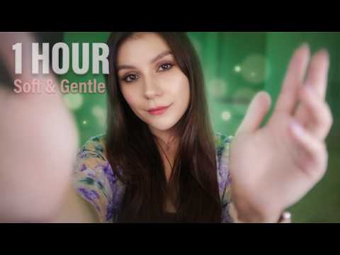 ASMR 1 HOUR Soft Hand Sounds for Deep Sleep 😴 Relaxing Face Massage (Looped)