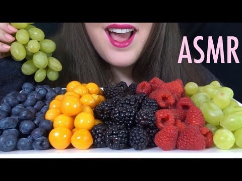 HEALTHY EATING ASMR Fruit Platter - SATISFYING Crunchy & Juicy Sounds