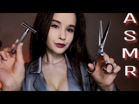 ASMR Стрижка и Бритье Shave & Haircut. Personal attention Relaxing