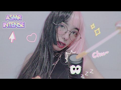 ASMR PASSANDO OBJETOS NO MICROFONE, GLOSS, ARRANHANDO MICROFONE, TAPPINGS, SONS DE BOCA INTENSO