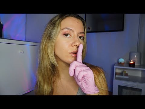 Mouth Covering with Gloves | Hand Movements | Shhh ASMR