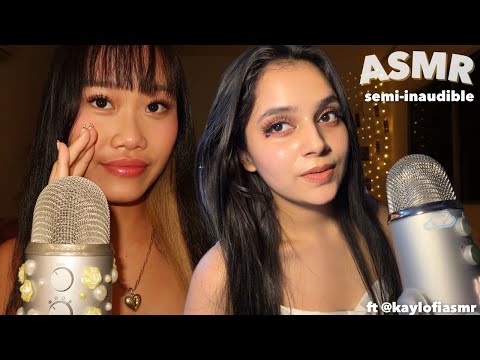 repeating semi-inaudible words ASMR 🌙ྀི˚.༘⋆ (sounds like fire crackling??)