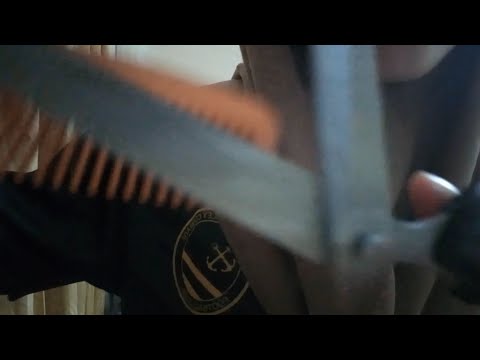 ASMR | Fast Hair Salon Roleplay (Hair brush, hair cut, no talking)
