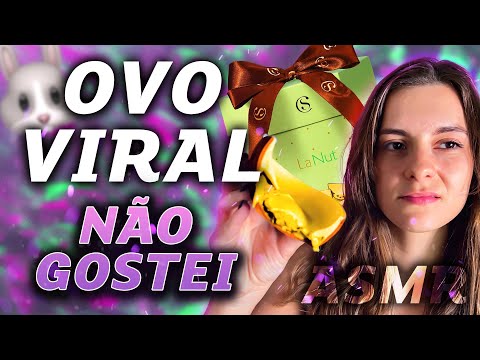 Provando o Ovo Viral do Cacau Show - ASMR