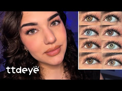 ASMR Probando LENTILLAS De COLORES ✨👀TTDEYE 