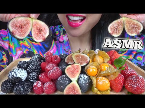 ASMR FRUITS + WHIPPED CREAM PLATTER (EATING SOUNDS) NO TALKING | SAS-ASMR