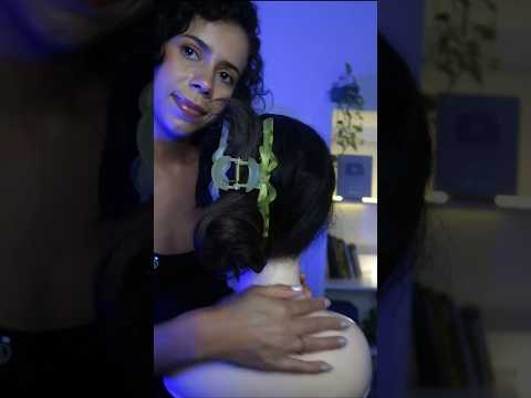 💆‍♀️massagem sensorial ASMR 🍃 #massage  #tingles #asmrbrasil