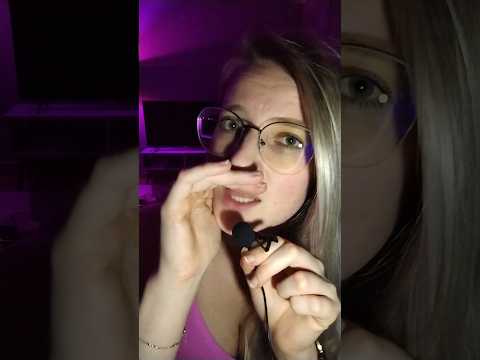 ASMR mini mic mouth sounds #asmr #mouthsounds