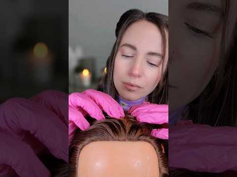 Scalp check and Massage  💆‍♀️ #asmr #hair #asmrhair #roleplay #relaxing #sleep #scalpcheck
