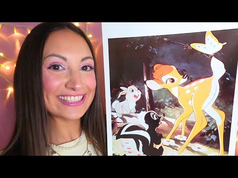 ASMR Classic Disney Poster Book Tapping & Tracing Part 2