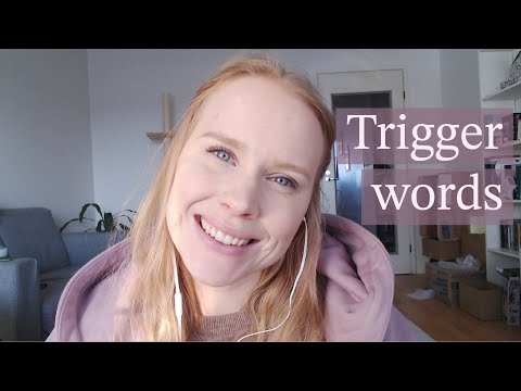 ASMR - Trigger Words | bubblegum, fluffy, skittle etc.