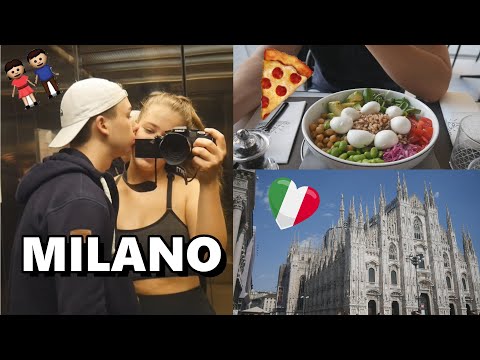 (NON-ASMR) Milano VLOG 🇮🇹 | Impressions, Hotel Room, Gym, Food 🍕 🏋️‍♂️| ALEX & SARA 💑
