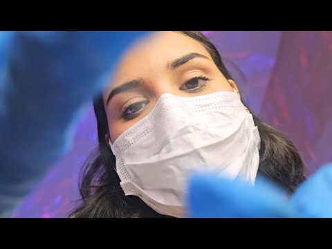 ASMR DENTISTA | LIMPEZA DENTAL bem de pertinho 👩‍⚕️
