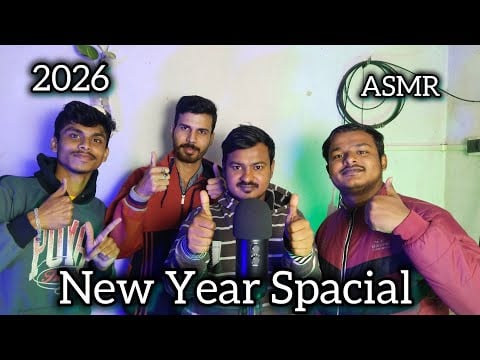 Relaxing ASMR With Friends | New Year Celebration 🎉 (2026 Happy New year 🎊)