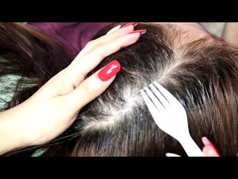 ASMR Scalp Scratching and Hair Brushing 머리 마사지