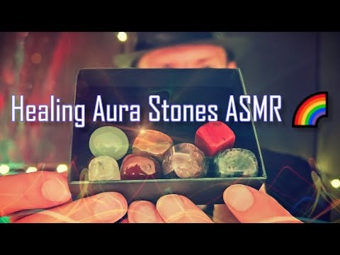 Healing Aura Stones ASMR 🌈 Gentle Clicks & Textures
