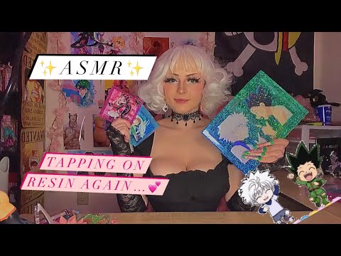ASMR// tapping on my resin restock for my shop💕✨(whispering & tapping)