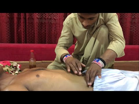 ASMR Massage Belly button & chest by master foji #asmrnevlmassage #relax #massager