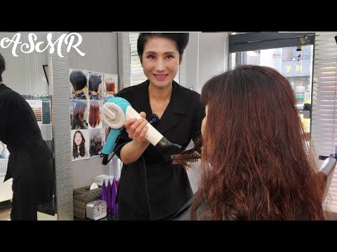 미용실 ASMR  초코브라운 뿌리염색   Chocolate brown root dye/Korean hair salon
