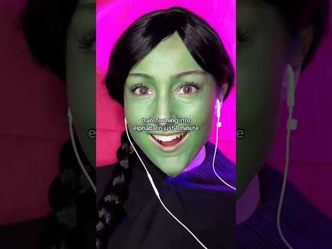 transforming into elphaba in just 1 minute - wicked makeup