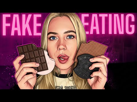 ASMR 🎧 fake food 🍫 | fake eating | #asmr #asmrminuha 