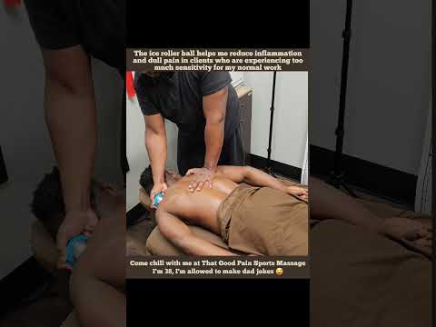 Ice Roller Ball Sports Massage #massage #sportsmassage #houston