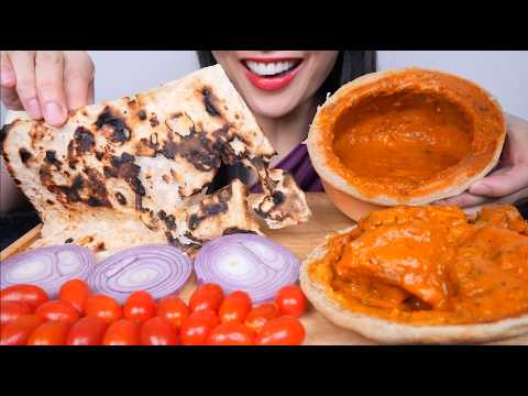 BUTTER CHICKEN + NAAN (ASMR EATING SOUNDS) NO TALKING | SAS-ASMR