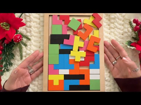 ASMR Let's Play Wooden Tetris