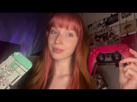ASMR Gaming Triggers (Controller Sounds, Sticky Game Tapping, Rambles)