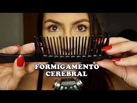 ASMR Sons que Vão te Arrepiar da Cabeça aos Pés (escova no cabelo, sons de boca, estalinhos)