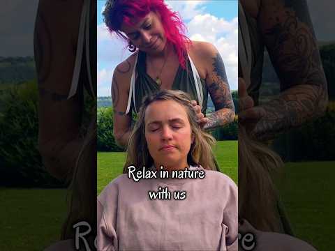 Real person ASMR in nature #asmrmassage #asmr #asmrtracing #realpersonasmr #relaxation #nature