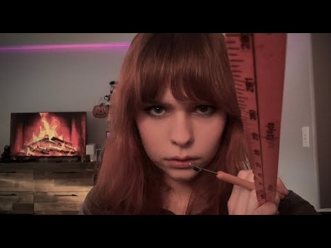 ASMR Odd Stalker Studies Your Face (Measuring, Face Touching, Note Taking)