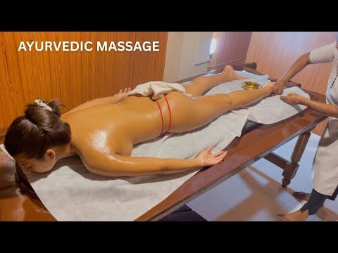 ASMR: Ayurvedic Body Massage in Kerala India