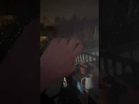 Rainy night taps ASMR