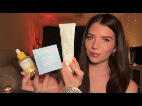 ASMR Showing You My Favourite Skincare Products