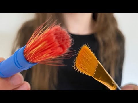 ASMR You are my canvas! Camera brushing | Actual camera touching | lo-fi | painting + drawing on you