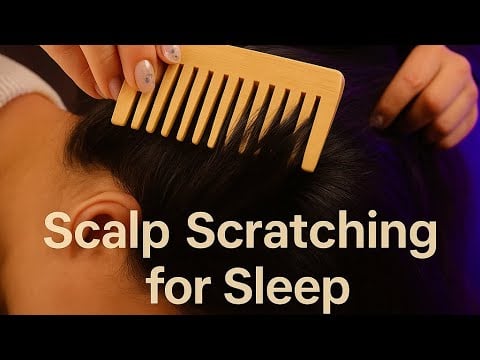 ASMR Hair Brushing & Scalp Scratching on Real Person | Deep Sleep Relaxation 🍃