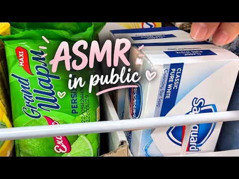 ASMR in public| Асмр в магазині Аврора (тапінг, шуршу пакетиками)